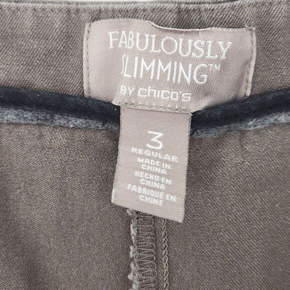 Chicos Fabulously Slimming Pants Trousers Womens Size 16 Pull On Work Office - Picture 3 of 9